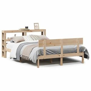 vidaXL tömör fenyőfa ágy matrac nélkül 140 x 190 cm kép
