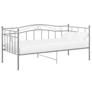 vidaXL szürke fém kanapéágy-keret 90 x 200 cm kép