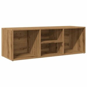 vidaXL kézműves tölgy színű szerelt fa cipőtároló pad 105 x 35 x 35 cm kép