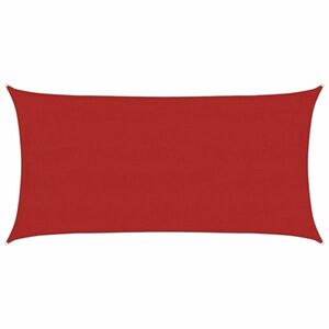 vidaXL piros HDPE napvitorla 160 g/m² 4 x 7 m kép