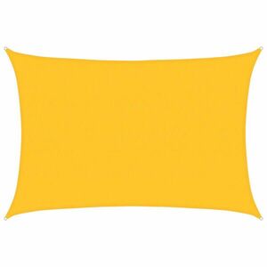 vidaXL sárga négyszögletű HDPE napvitorla 160 g/m² 5x6 m kép