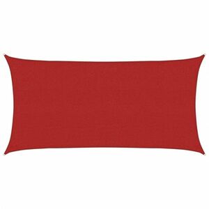 vidaXL piros HDPE napvitorla 160 g/m² 2 x 3, 5 m kép