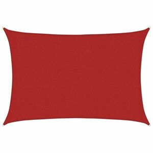 vidaXL piros HDPE napvitorla 160 g/m² 2, 5 x 3, 5 m kép