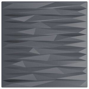 vidaXL 48 db szürke XPS kőmintás fali panel 50 x 50 cm 12 m² kép
