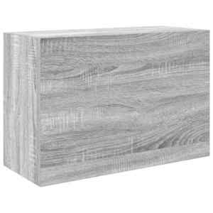 vidaXL szürke sonoma szerelt fa fali fürdőszobaszekrény 60x25x40 cm kép