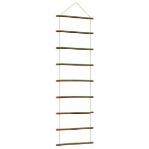 vidaXL Fali dekorációs létra formájú 50x150 cm Természetes ág kép