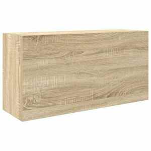 vidaXL sonoma tölgyszínű szerelt fa fali fürdőszobaszekrény 80x25x40cm kép