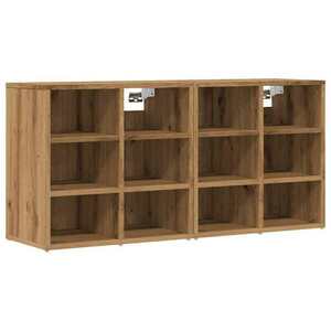vidaXL cipősszekrény 2 db Artisan tölgy 52x30x50 cm kép