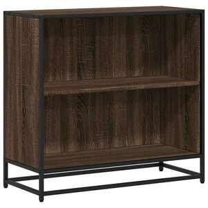 vidaXL füstös tölgy színű szerelt fa könyvszekrény 60x35x76 cm kép