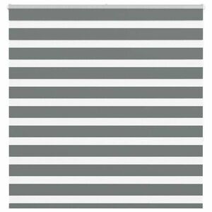 vidaXL zebrafüggönnyel sötét szürke szövetszélesség 145, 9cm poliészter kép