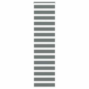 vidaXL zebrafüggönnyel sötét szürke szövetszélesség 60, 9 cm poliészter kép