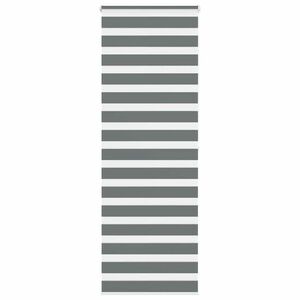 vidaXL zebrafüggönnyel sötét szürke szövetszélesség 85, 9 cm poliészter kép