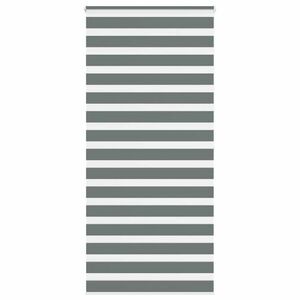 vidaXL zebrafüggönnyel sötét szürke szövetszélesség 95, 9 cm poliészter kép