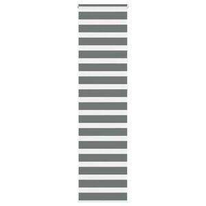 vidaXL zebrafüggönnyel sötét szürke szövetszélesség 50, 9 cm poliészter kép