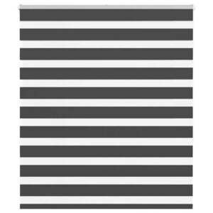 vidaXL zebrafüggönnyel fekete szövetszélesség 115, 9 cm poliészter kép