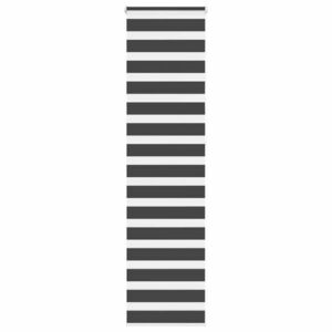 vidaXL zebrafüggönnyel fekete szövetszélesség 55, 9 cm poliészter kép