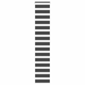 vidaXL zebrafüggönnyel fekete szövetszélesség 45, 9 cm poliészter kép