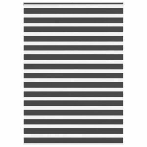 vidaXL zebrafüggönnyel fekete szövetszélesség 160, 9 cm poliészter kép