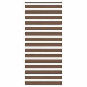 vidaXL zebrafüggönnyel barna szövetszélesség 110, 9 cm poliészter kép