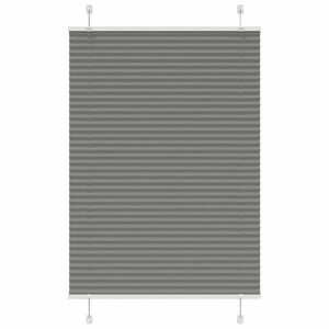 vidaXL pliszírozott redőny antracit 100x100 cm szövetszélesség 99, 4 cm kép