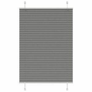 vidaXL pliszírozott redőny antracit 85x150 cm szövetszélesség 84, 4 cm kép