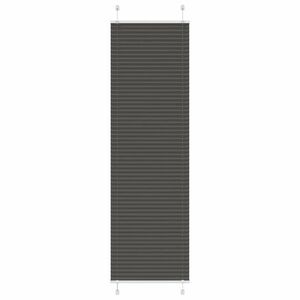 vidaXL pliszírozott redőny fekete 55x200 cm szövetszélesség 54, 4 cm kép