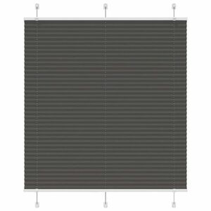 vidaXL pliszírozott redőny fekete 120x150 cm szövetszélesség 119, 4 cm kép