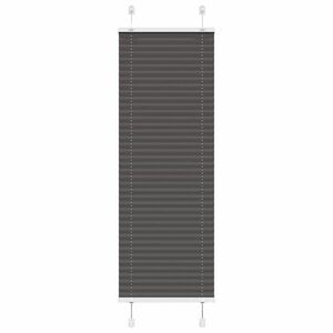 vidaXL pliszírozott redőny fekete 45x150 cm szövetszélesség 44, 4 cm kép