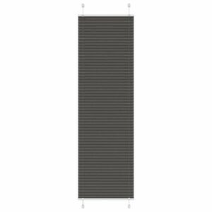 vidaXL pliszírozott redőny fekete 65x200 cm szövetszélesség 64, 4 cm kép