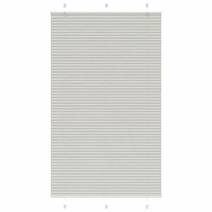 vidaXL pliszírozott redőny világosszürke 115x200 cm szövetszélesség kép