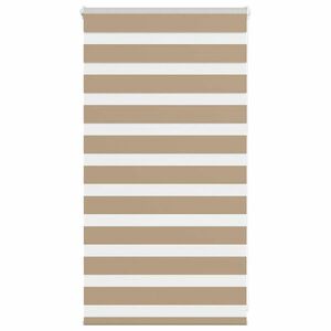 vidaXL zebrafüggönnyel homokbarna szövetszélesség 75, 9 cm poliészter kép
