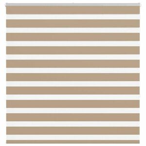 vidaXL zebrafüggönnyel homokbarna szövetszélesség 145, 9 cm poliészter kép