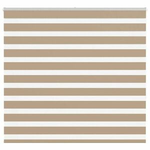 vidaXL zebrafüggönnyel homokbarna szövetszélesség 160, 9 cm poliészter kép
