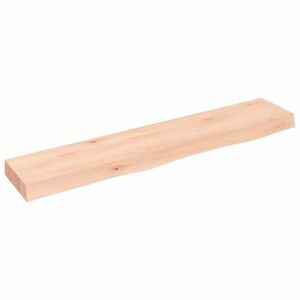 vidaXL kezeletlen tömör tölgyfa fali polc 100x20x6 cm kép