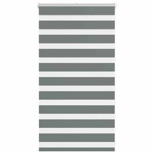 vidaXL zebrafüggönnyel sötét szürke szövetszélesség 65, 9 cm poliészter kép