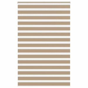 vidaXL zebrafüggönnyel homokbarna szövetszélesség 145, 9 cm poliészter kép