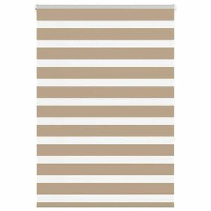 vidaXL zebrafüggönnyel homokbarna szövetszélesség 100, 9 cm poliészter kép