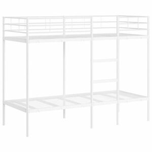 vidaXL fehér acél emeletes ágy matrac nélkül 80 x 200 cm kép