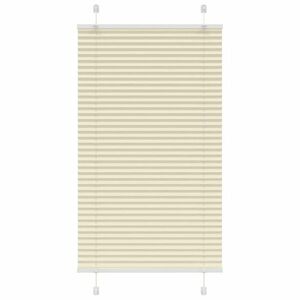 vidaXL pliszírozott redőny krém 75x100 cm szövetszélesség 74, 4 cm kép