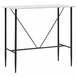 vidaXL fehér MDF bárasztal 120 x 60 x 110 cm kép