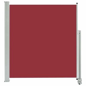 vidaXL piros behúzható oldalsó teraszi napellenző 140 x 300 cm kép