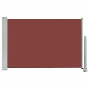 vidaXL barna kihúzható oldalsó terasz napellenző 60 x 300 cm kép