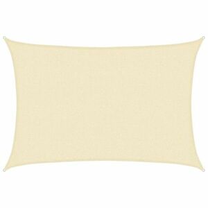 vidaXL krémszínű HDPE napvitorla 160 g/m² 2, 5 x 4 m kép