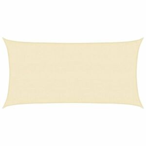 vidaXL krémszínű HDPE napvitorla 160 g/m² 3 x 6 m kép
