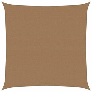 vidaXL tópszínű HDPE napvitorla 160 g/m² 4 x 4 m kép