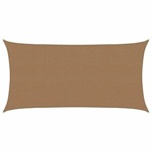 vidaXL tópszínű HDPE napvitorla 160 g/m² 2, 5 x 4, 5 m kép