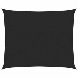 vidaXL fekete HDPE napvitorla 160 g/m² 2, 5 x 3 m kép
