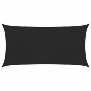 vidaXL fekete HDPE napvitorla 160 g/m² 2, 5 x 5 m kép