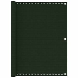 vidaXL sötétzöld HDPE erkélyparaván 120 x 300 cm kép