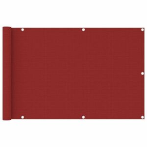 vidaXL piros HDPE erkélyparaván 90 x 400 cm kép